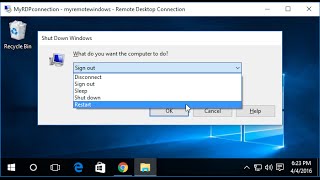 How to easily shutdown or restart Windows over Remote Desktop Connection [upl. by Pape433]