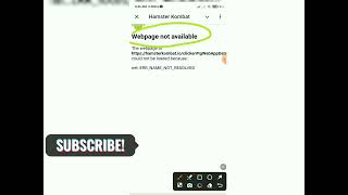 Hamster kombat web page not available problem solved Hamster webpage not available সমস্যার সমাধান। [upl. by Dunn]