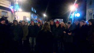 Singing Choir part 33  Street Somerset UK  Christmas Market 03122015 [upl. by Petr]