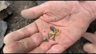 Digging Herkimer Diamond Quartz gems right out of the ground in Upstate NY digging mining [upl. by Pacian]