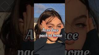 Acne face pack at home💛shortsacnetreatment trending [upl. by Adelice222]