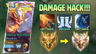 FINALLY BEST MOSKOV FULL CRITICAL BUILD FOR DAMAGE HACK IS HERE 999 BROKEN🔥 [upl. by Saalocin]