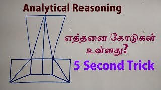 ANALYTICAL REASONING IN TAMIL  COUNTING OF LINES IN TAMIL  TNPSC SSC IBPS RRB  AAKKAN MATHS [upl. by Lemon385]