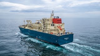 Sea Trial of the First LNG Bunkering Vessel in France Gas Vitality [upl. by Adall76]