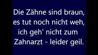 Deichkind  Leider geil lyrics [upl. by Eniamrehs345]