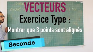 Vecteurs  Exercice type  Montrer que 3 points sont alignés [upl. by Ettennil141]