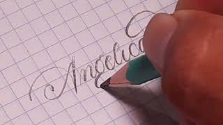 La mejor letra  Caligrafía Inglesa caligrafia lettering calligraphy brushpen [upl. by Suneya]