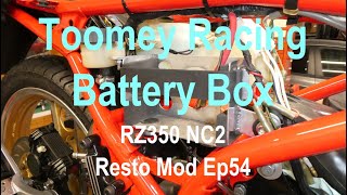 RZ350 NC2 Ep54 Toomey Racing Battery Box Install [upl. by Neelav619]