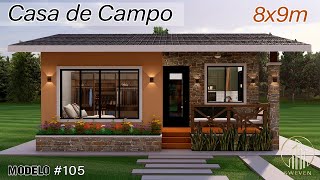 Casa de Campo de 8x9m [upl. by Enylodnewg]