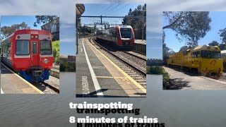 trainspotting in Adelaide 8 minutes of trains [upl. by Em318]