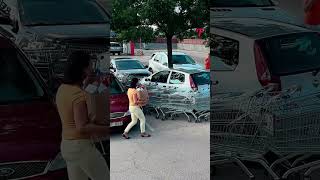 Petty Revenge Parking Wars Begin 🛒 shorts [upl. by Nierman]