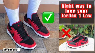 HOW TO LACE YOUR JORDAN 1 LOW  TAGALOG  VLOG16 [upl. by Adnamra]