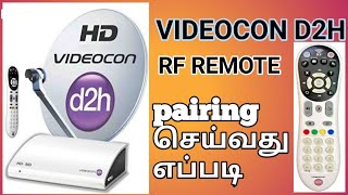 How to pairing videocon d2h RF remote tamil [upl. by Ogir]