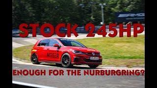 POV drive GOLF 7 GTI 245hp NURBURGRING TOURISTENFAHERTEN 100824 [upl. by Enttirb]