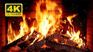 🔥 FIREPLACE Ultra HD 4K Fireplace with Crackling Fire Sounds Fireplace Burning Fire Background [upl. by Tarazi]