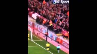 Lovren’s goal sends wheelchair bound Liverpool fans onto their feet [upl. by Lertnom]