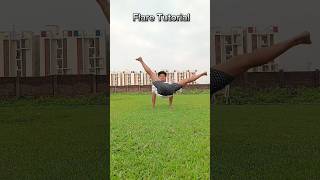 Flare Tutorial  how to learn flare 😍  easy steps 😱 flare gymnast shorts [upl. by Warfore]