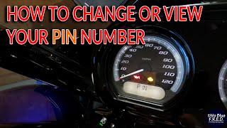 HOW TO Change or View your Harley Davidson PIN CODE motorcycles [upl. by Nesilla879]