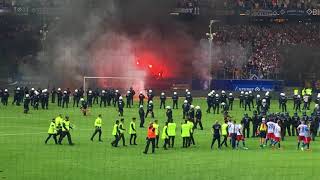 HSV Mönchengladbachdie letzen Minuten Pyro Chaos [upl. by Onailil]