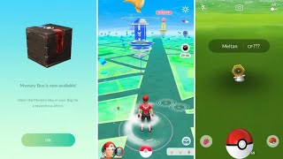 OPENING FIRST EVER MYSTERY BOX IN POKEMON GO❤❤ amp MELTAN CANDY FARMING ✌✌ [upl. by Wakerly]