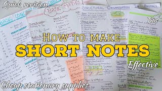 How i make short notes 🖇️✨ botany botany shortnotes fypシ quickrevisionnotes effective tips [upl. by Levins808]