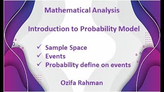 Lec 16  Introduction to Probability Model  Mathematical Analysis  Bangla Tutorial [upl. by Ruenhcs432]