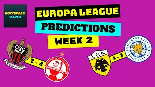 Europa league predictions week 2 202021 [upl. by Amri265]