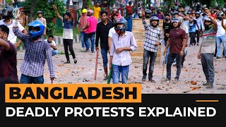 Bangladesh’s deadly protests explained  Al Jazeera Newsfeed [upl. by Yecram]