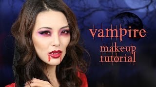 Sexy Vampire Makeup Tutorial  Halloween [upl. by Neeloj]