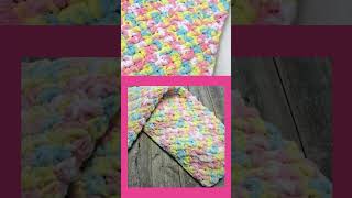 Easy Baby Blanket Crochet Pattern Super Chunky Bernat Blanket Quick Project [upl. by Rennold633]