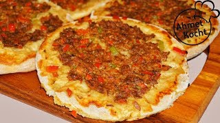 Pide Lahmacun  Ahmet Kocht  türkisch kochen  100000 Abonnenten Special [upl. by Towney]