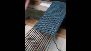 Weaving a Skinny Scarf Part 3 rigidheddleweaving rigidheddleloom [upl. by Turoff665]