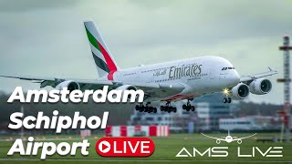 🔴 LIVE More StormPia at Amsterdam Schiphol Airport [upl. by Aerdnael]