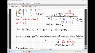 04 Hyothesentest rechtsseitig mit Binomialverteilung [upl. by Goles]