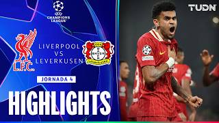 HIGHLIGHTS  Liverpool vs Bayer Leverkusen  UEFA Champions League 2425  TUDN [upl. by Raybourne]