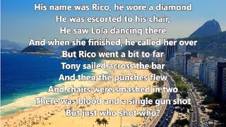 Copacabana  Barry Manilow  Lyrics [upl. by Darryn627]