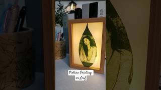 Picture Printing on Leaf 😱😱 laserprinting printing picture short ideas [upl. by Leonardi]