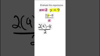 Evaluating expressions shorts mathshorts evaluating firstcoastmathclinic evaluatingexpressions [upl. by Adirahs]