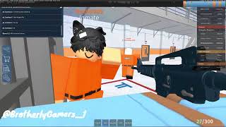 Playing as a prison Guard in Stateview Prison Roblox [upl. by Eesyak196]