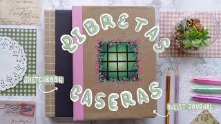 ASÍ HAGO MIS PROPIOS CUADERNOS ✨ SKETCHBOOK CASERO y LIBRETA DIY para AGENDA o BULLET JOURNAL 2022 [upl. by Rori]