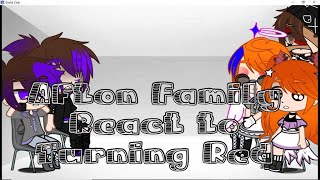 The Afton Family React to Turning Red Tiktok Editz GCMM [upl. by Enyamart]