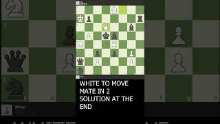 Mate in 2  639 chess shorts learning matein2 [upl. by Eelrefinnej637]