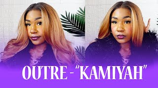 Outre Synthetic Melting Hairline Lace Front Wig KAMIYAH EBONYLINECOM [upl. by Dauf299]