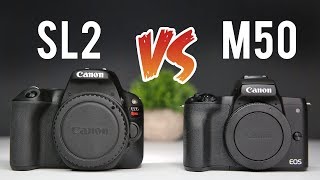 Canon M50 vs Canon SL2 Ultimate Comparison [upl. by Sinnaoi235]