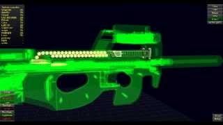 World Of Guns FN P90 Function Test And XRAY Shooting [upl. by Nawat10]