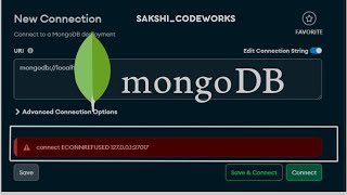 Let solve this error together connect ECONNREFUSED 12700127017 Mongodb compass connection [upl. by Sachs642]