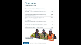 Trimble Dimensions  RSVP for Geospatial Sessions [upl. by Nadeau175]