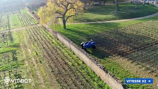 Démonstration et travail du sol en Bourgogne  AloxeCorton  VitiBot  Robot Viticole [upl. by Boeschen149]