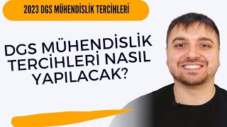 2023 DGS Mühendislik Tercihi Nasıl Yapılır Mühendislik Sıralamalar Nasıl Olacak [upl. by Elstan]