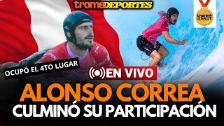 Alonso Correa quedó cuarto en Surf París 2024  Trome Deportes [upl. by Liane]